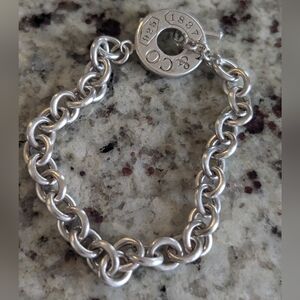 Tiffany & Co. 1837 Collection Sterling Silver Toggle Chain Bracelet